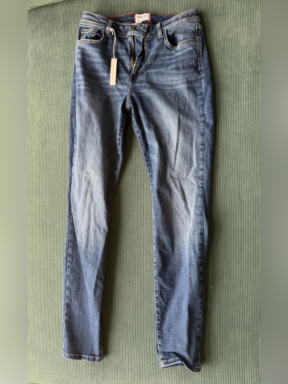 Fran Denim April 29 Jeans NWT Athletic Women Super High Rise Skinny Medium Wash